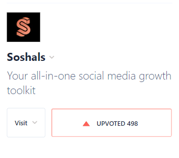 kritarthmittal's tweet photo. Status at the end of the launch day, you decide what's fair and what's not.

Soshals                              Ellipsis (YC)
498 Upvotes                    402 Upvotes
Unranked                          Ranked #4
Featured for 0 mins      Featured for 24 hours https://t.co/gTdDtXCE6U