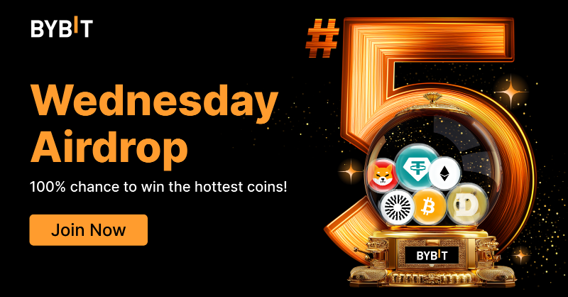 Bybit_Official's tweet photo. 🚀 Claim Your 100% Weekly #Airdrops From #Bybit, New Airdrops Starts Every Wednesday! 🔥

👇Join the airdrop today, Claim Your Tokens!