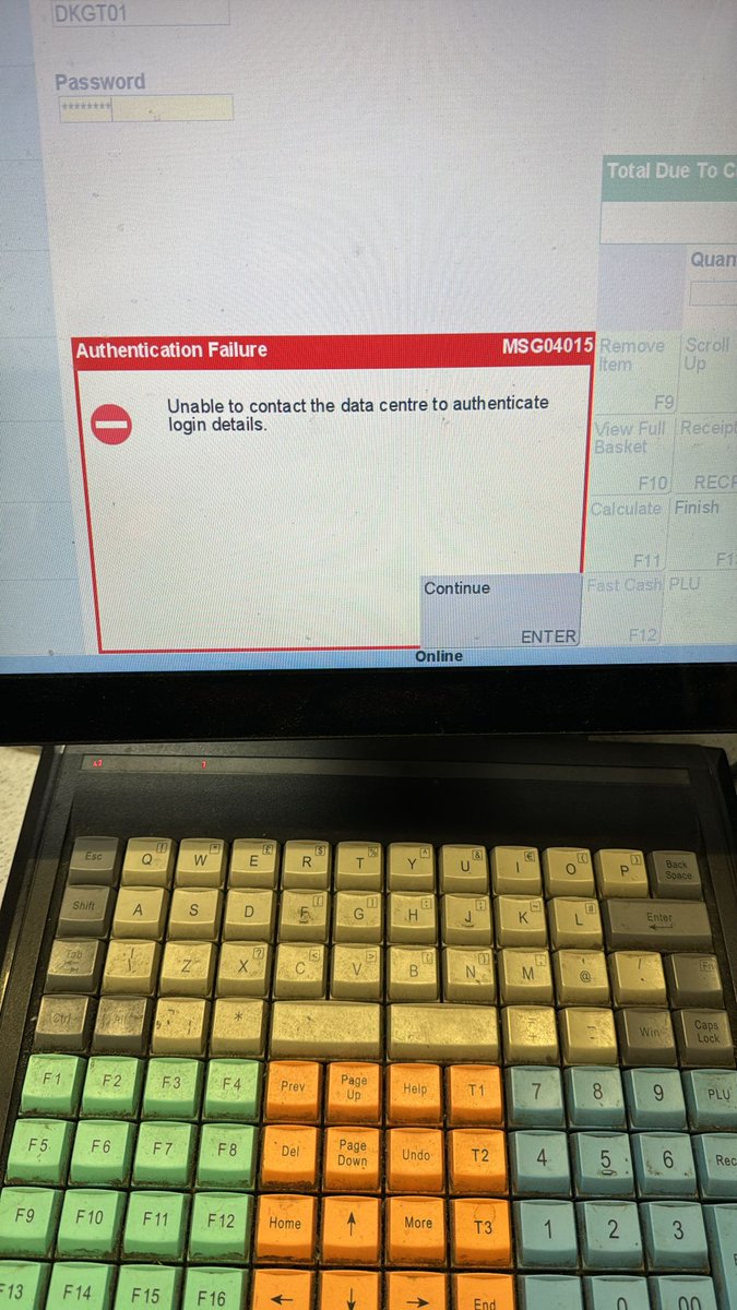 CDubery's tweet image. Post Office horizon system crashes. Branches nationwide unable to log in.#postofficescandal @ComputerWeekly
