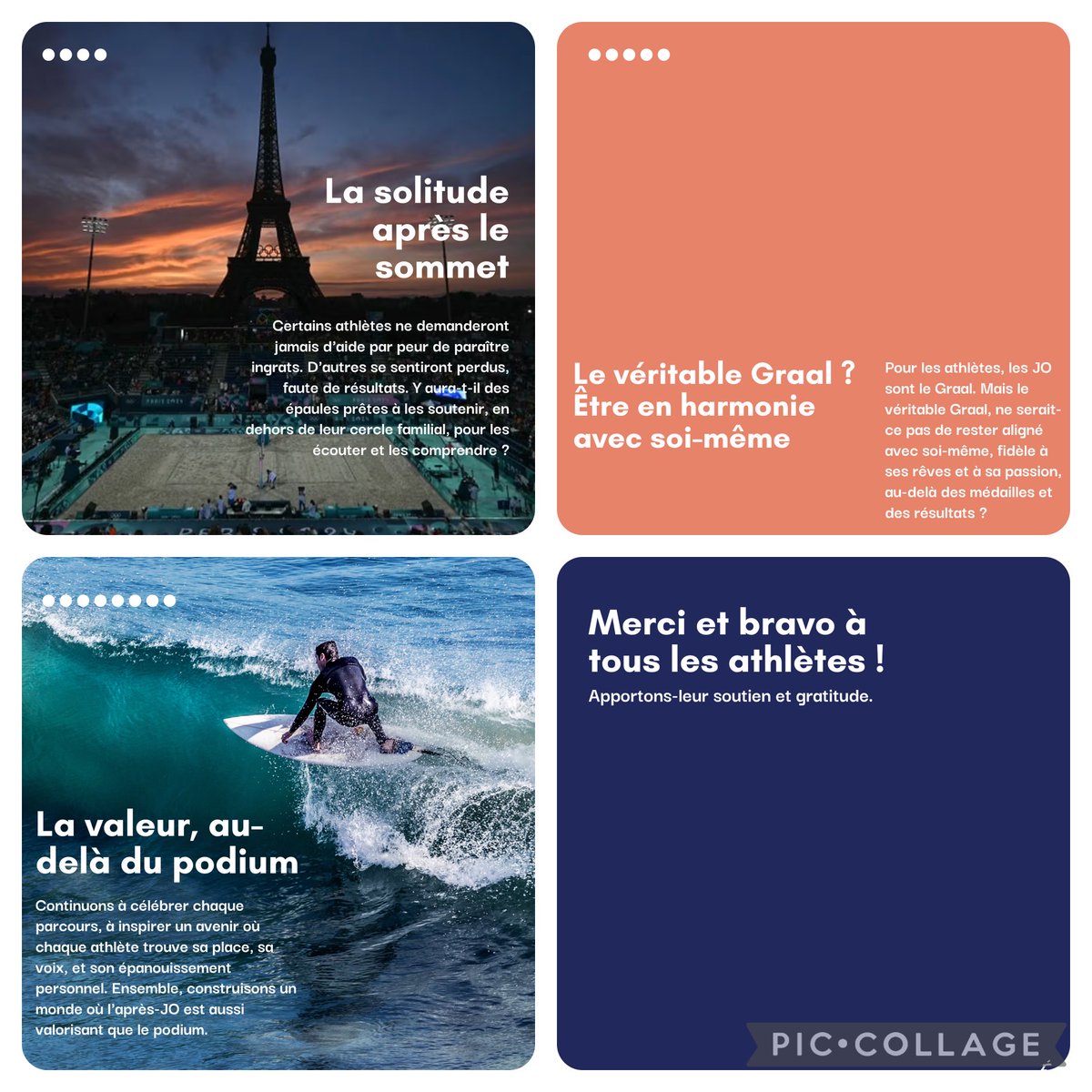 Le parcours d'un athlète ne s'arrête pas à la ligne d'arrivée. Après les JO, le vide peut être immense. Médaillé ou non, le "baby blues" est réel. Soutenons ces champions dans cette transition difficile. Valorisons chaque étape de leur parcours 💪🏿 #Paris2024