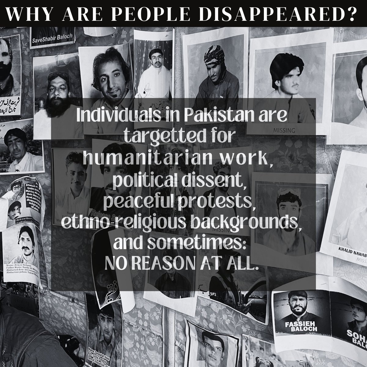 dohrpk's tweet image. Why are people Disappeared?

#EndEnforcedDisappearnces