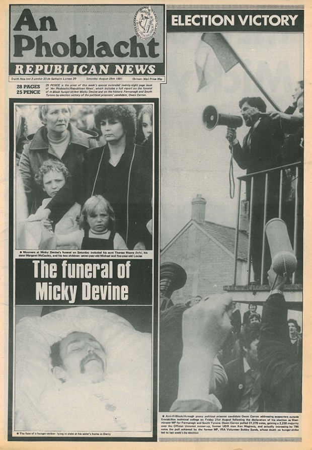 mariobianchi18's tweet photo. Il #20agosto 1981 dopo 60 giorni di sciopero della fame, #MickeyDevine è il decimo ed ultimo detenuto a morire in carcere in Irlanda del Nord. Era militante dell'INLA, gruppo paramilitare terroristico marxista, che voleva riunire le 6 contee del Nord con la Repubblica d'Irlanda. https://t.co/wWON1xISSV