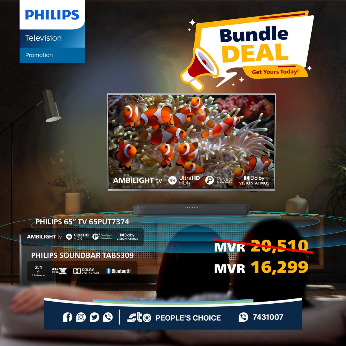 stopcmv's tweet photo. Philips Bundle Deal - Valid till 20th
September!

Bundle includes: 
• PHILIPS LED TV 65" 65PUT7374/98
• PHILIPS SOUNDBAR TAB5309/10 2.1CH

#sto #stopeopleschoice #bundle #deal #homeimprovement https://t.co/8ByZUlYjnw