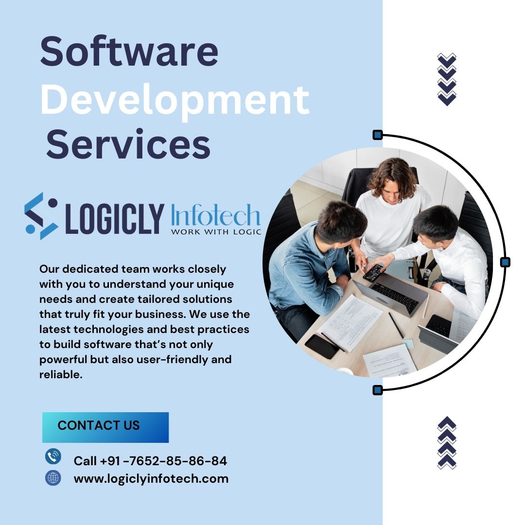 logiclyinfotech's tweet image. At Logicly Infotech, we’re committed to bringing your #software ideas to life through our exceptional online services. Our dedicated team blends the #latest_technology with a personalized touch to craft solutions tailored to your business’s needs. logiclyinfotech.com