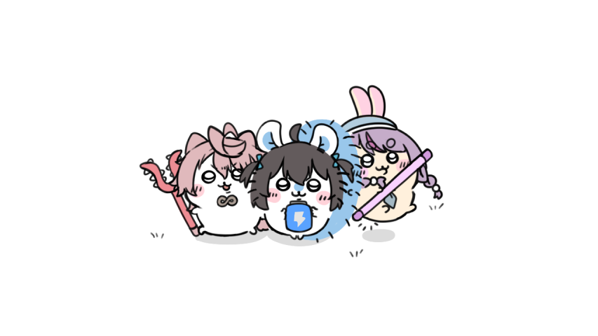 subaru_aome's tweet image. #水色うさぎ
＃祭絵　＃minasketch #ミミ画