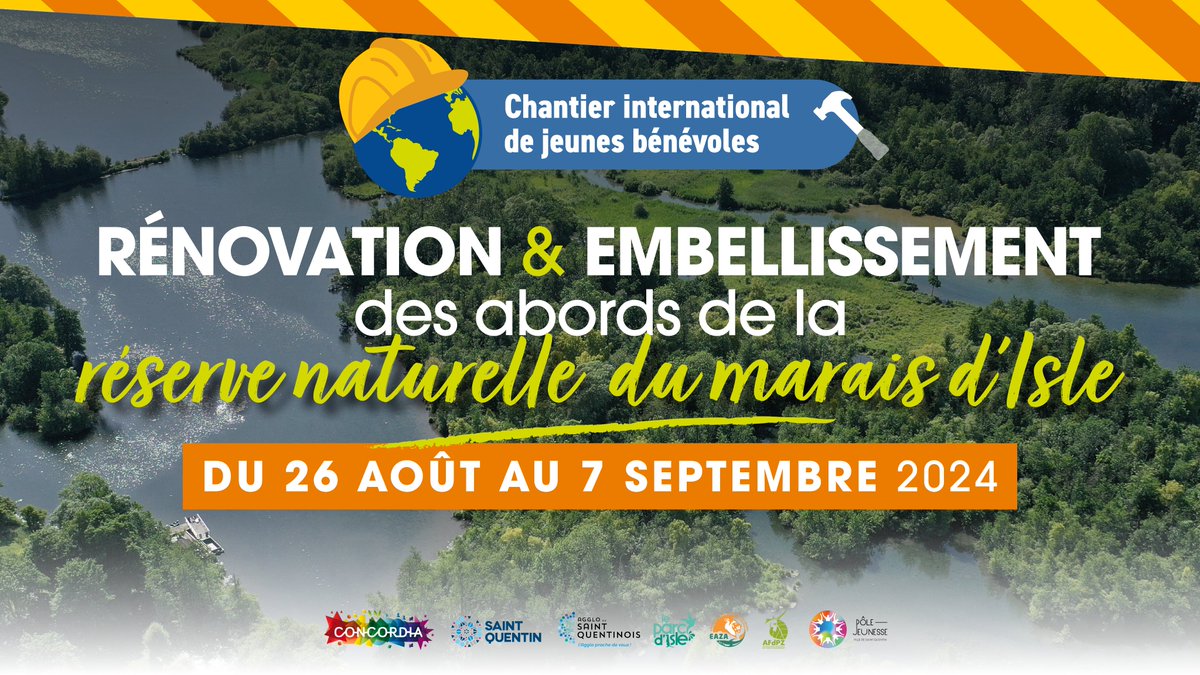 CHANTIER INTERNATIONAL DES JEUNES BÉNÉVOLES🚧

Du 23 août au 7 septembre, 16 volontaires de 33 nationalités possibles se retrouveront au Parc d’Isle pour la préservation des espaces naturels ouverts au public.🌳