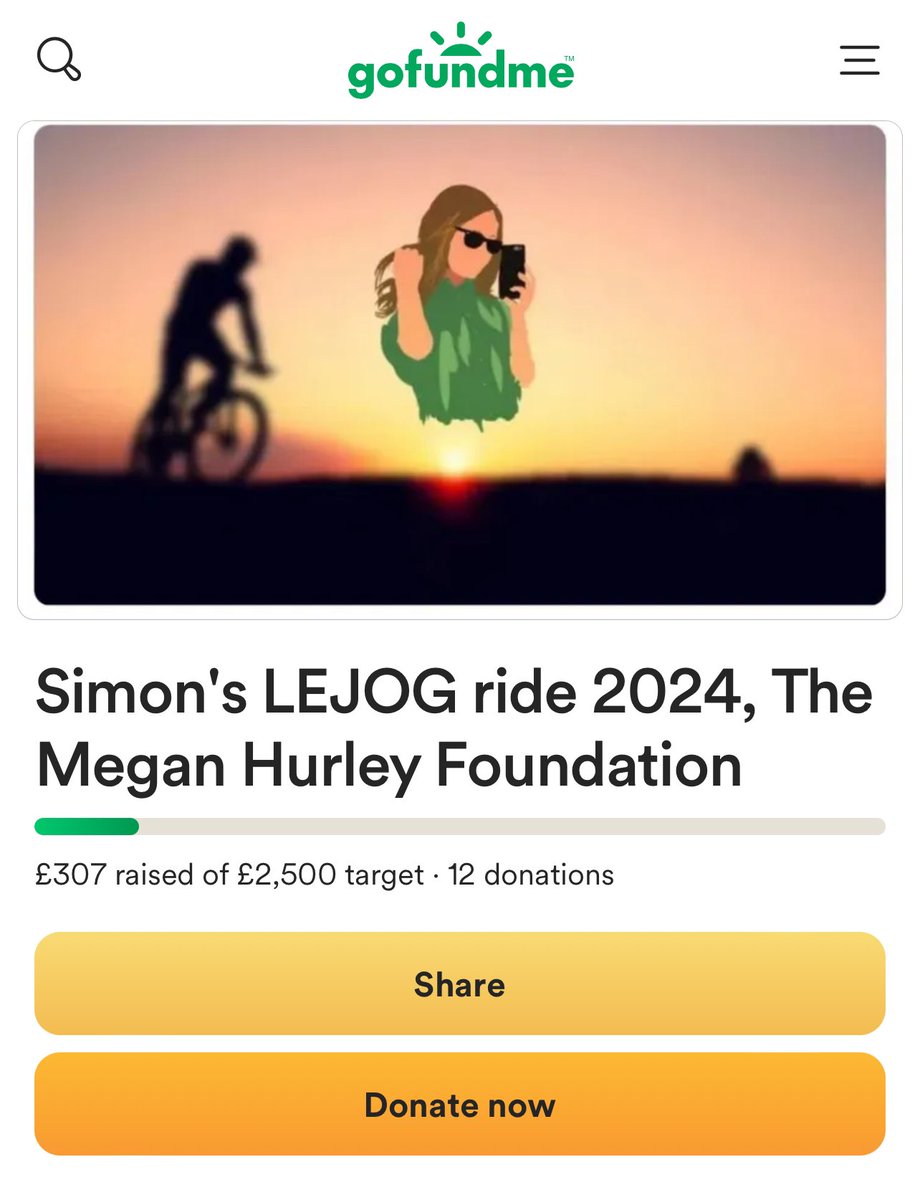 Simon Clifton, known from our charity bike ride, is doing a LEJOG fundraiser for the Megan Hurley Foundation! LEJOG is a 874-mile journey from Land's End in Cornwall to John o' Groats in Scotland. 🚴‍♂️

Support him here: [gofundme.com/f/simons-lejog…](gofundme.com/f/simons-lejog…)