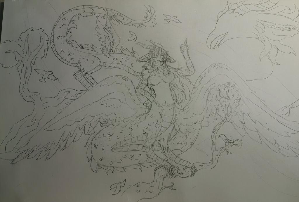 tumaoniao's tweet photo. 东方蓝白鹰龙🦅🐉＃dragon https://t.co/0kDWAPSInH