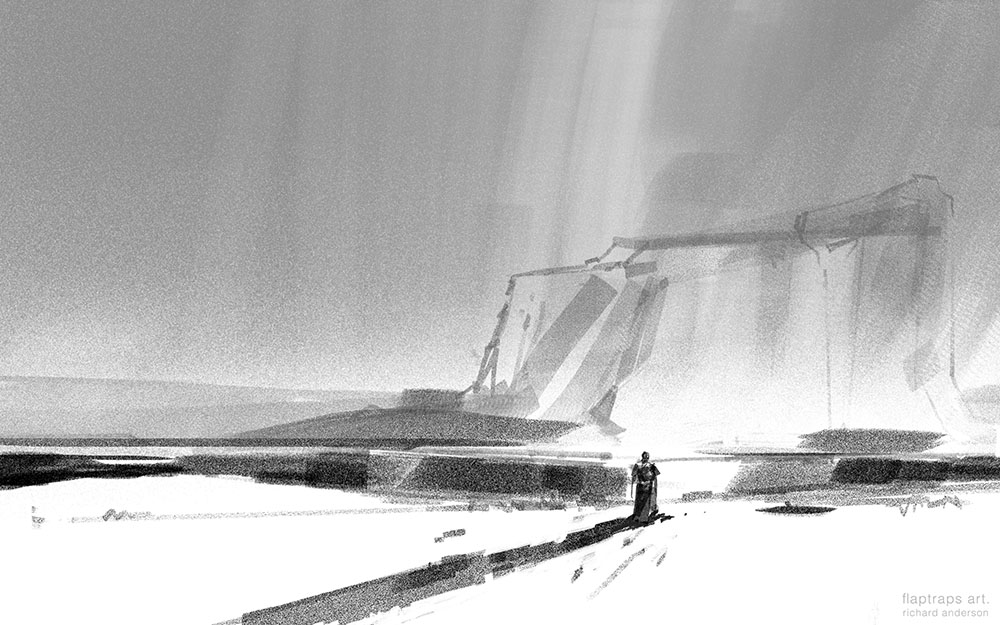 flaptrapsart's tweet photo. #Destiny  #sketch and final for Grimoire anthology https://t.co/1RAzkE8Pto