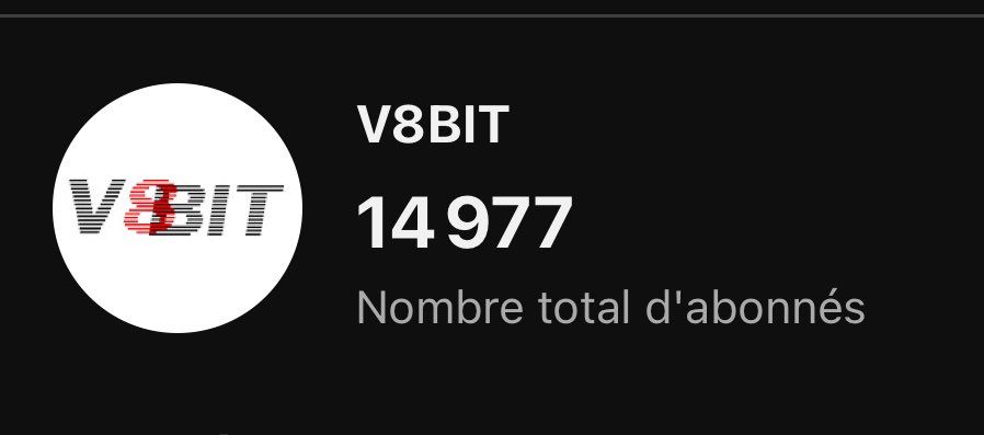On sera bientôt 15.000 fans de jeux de bagnoles (et de V8bit) 😍