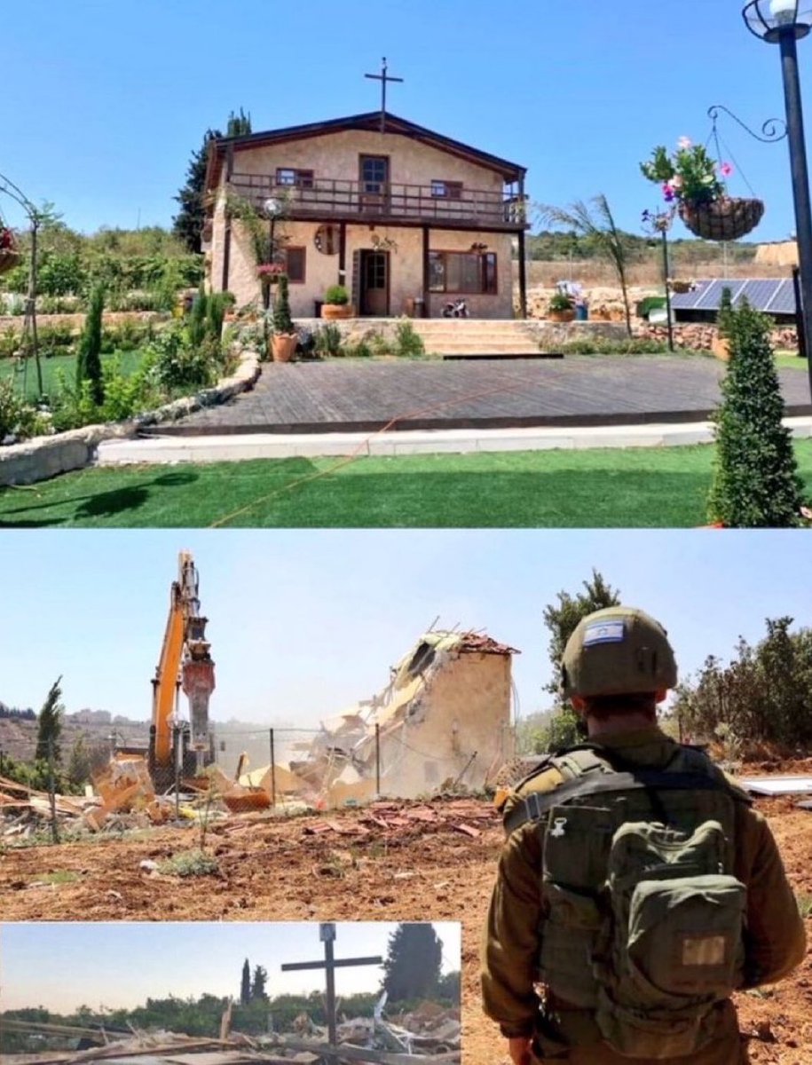 bassem_youssef9's tweet image. This is not a Mosque or a Muslim house. It's a Christian house, the Israeli army destroyed in Palestine.
It's not about Islam, it's not about  Arab, Zionism destroys what is not Zionist.

Share it widely
Support me
باسم يوسف