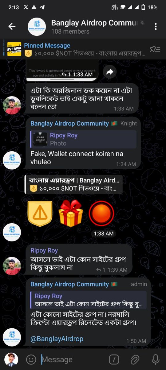 NFTGallery01's tweet photo. Team is Very Friendly, and better relationship in team i wish go the your success achievement 
@MaryUphamy 
@sawn 
@NurulHi78009301 
#BanglayAirdropGiveaway101 https://t.co/5LJSrWw4Xx