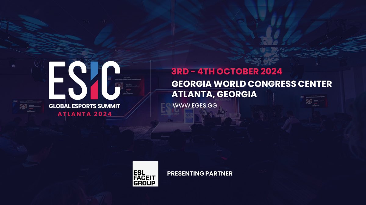 We are pleased to announce the return of EGES 2024, alongside <a href="/DreamHack/">DreamHack</a> Atlanta

Join us as we address the critical challenges facing esports today.

📍Georgia World Congress Center, Atlanta GA
📅 3-4 October 2024

Register now: eges.gg

#EGES2024 #ESICSummit2024
