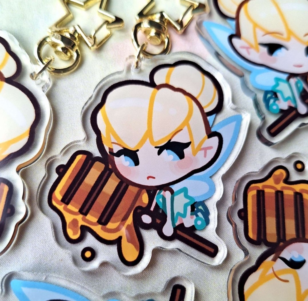 our one and only Disney keychain, is of Tinkerbell!... and also the only merch with ZERO sales 😭