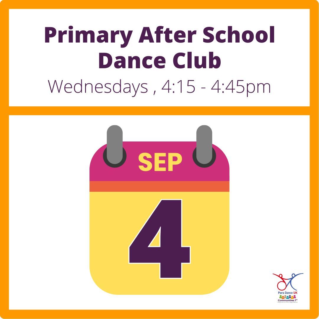 For our Primary After School Dance Club, term begins on Wednesday 4 September! Join us online from 4:15 - 4:45pm for half an hour of fun music with expressive actions, exploring the many genres of dance. 

Children of all abilities are welcome. Book: buff.ly/3SQNqo8