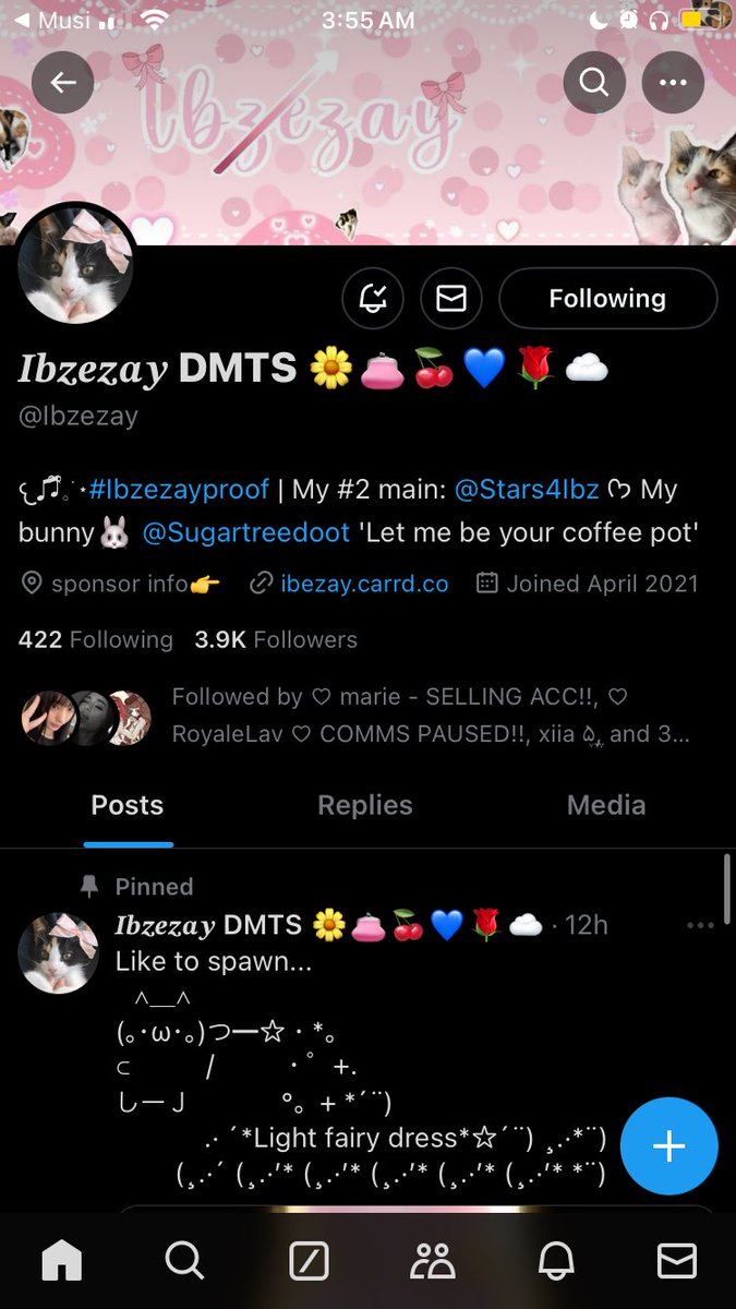 mxrningrxses's tweet photo. @Stars4Ibz @Ibzezay sighh.. already following with notifs no but srsly ur so cool https://t.co/QFJDTETsOU
