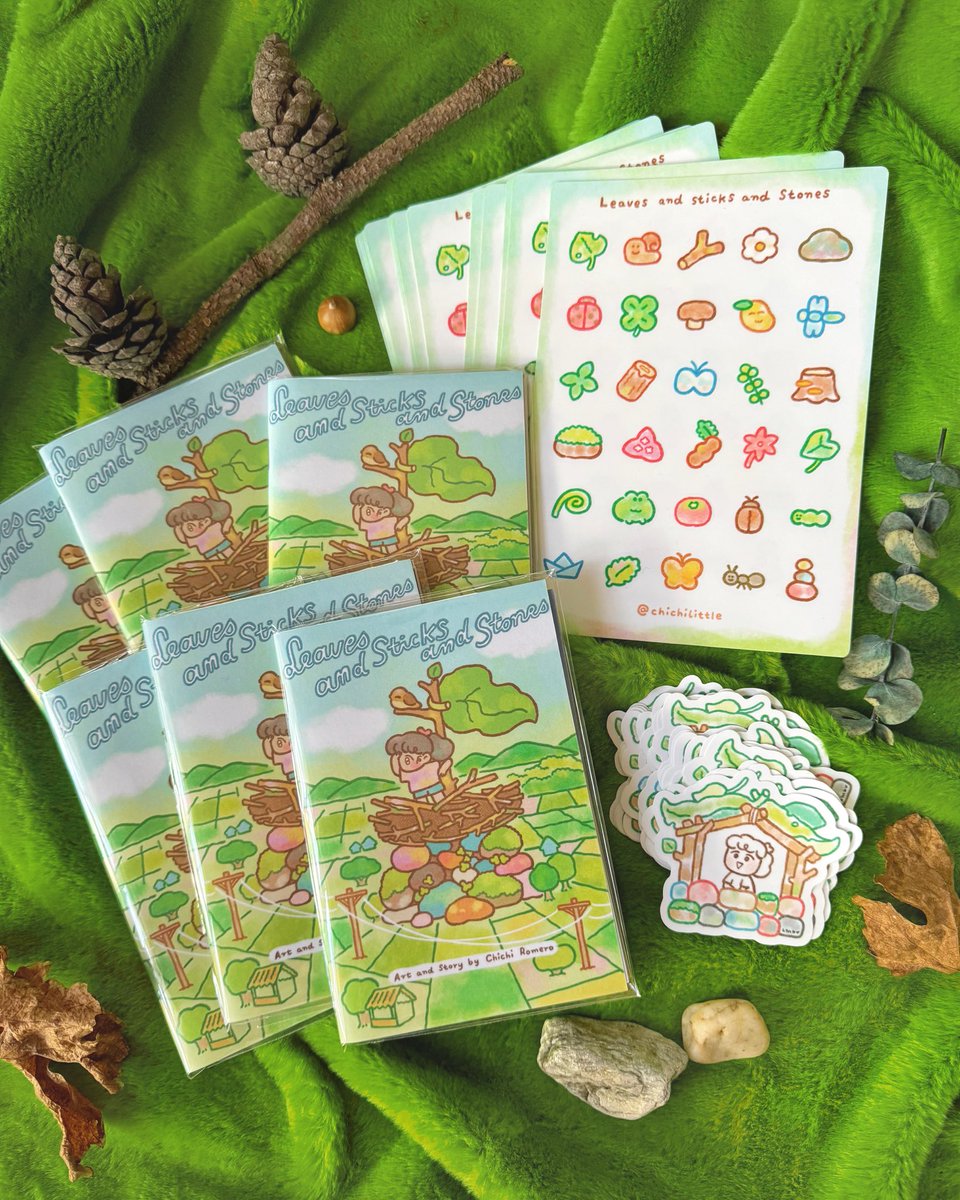 “leaves and sticks and stones” comics order form is now up! 🍃🪵🪨 forms.gle/4GNzhEsop1cTES… ) 🐌 i have a lot of extras left and i’d be so happy if you can get a copy 🙇🏻‍♀️

if you would be so kind in helping me share this too, i’d greatly appreciate it! thank you! 🌼