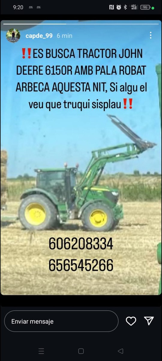 Tractor robat a #Arbeca #Lleida.

Que corri siusplau