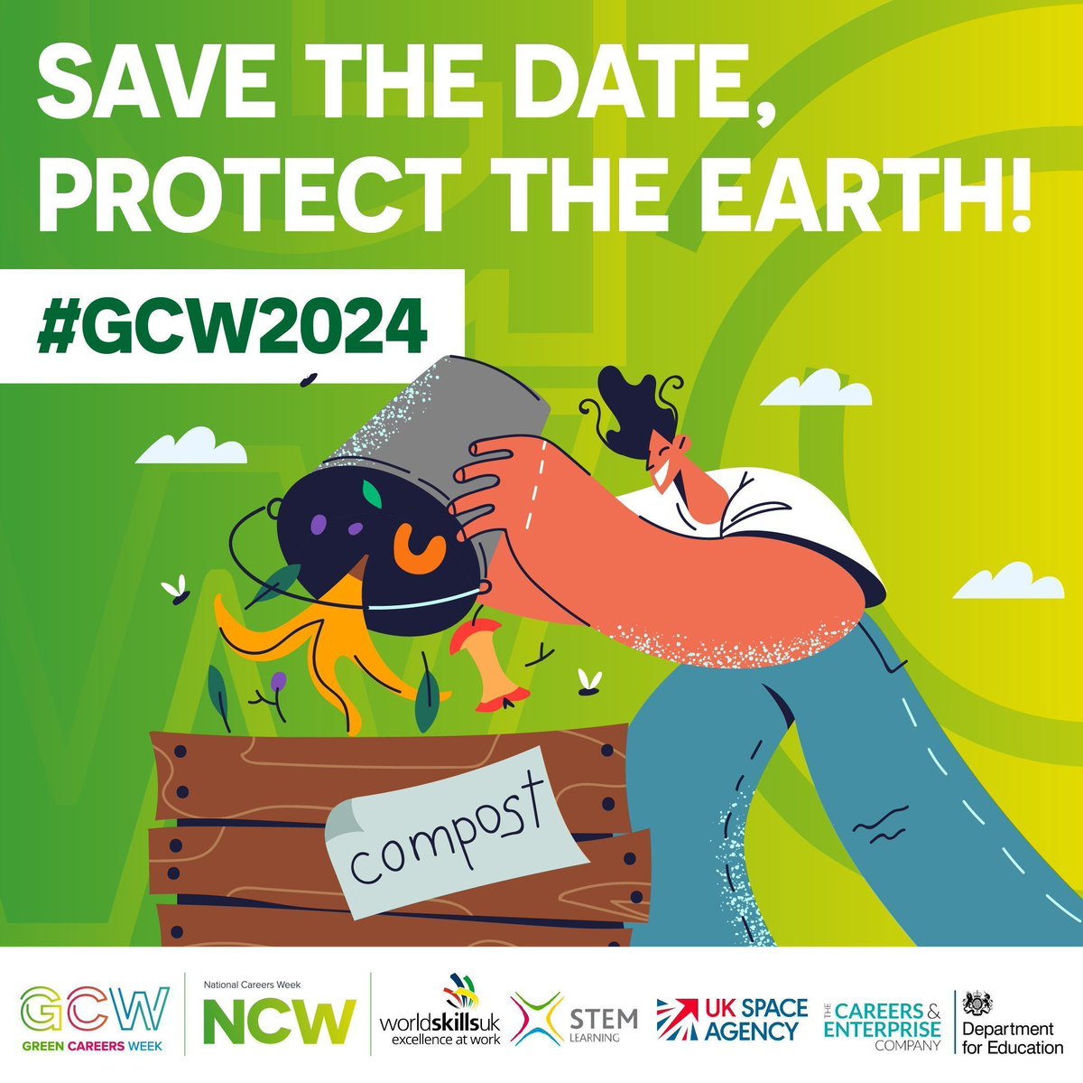 #GreenCareersWeek takes place from 4 - 9th November 2024.

𝙎𝙖𝙫𝙚 𝙩𝙝𝙚 𝙙𝙖𝙩𝙚, 𝙥𝙧𝙤𝙩𝙚𝙘𝙩 𝙩𝙝𝙚 𝙚𝙖𝙧𝙩𝙝. 

buff.ly/3SVTsDI 

#GCW2024
#GreenCareers