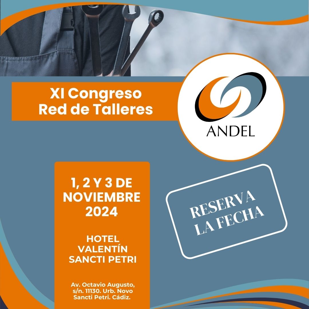 ¡El evento del año ya tiene fecha! 🚀
🌟 XI Congreso de la Red de Talleres de Andel 🌟
📅 Fechas: 1, 2 y 3 de noviembre de 2024
📍 Lugar: Hotel Valentin Sancti Petri, Cádiz
#CongresoAndelXI #Andel2024 #congreso #reddetalleresandel