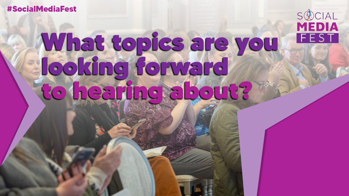 The ticketing website has been updated with our topics and speakers, so let us know which ones you're looking forward to hearing about and learning from.

There's something for every business, sector and industry to learn about at #SocialMediaFest.

🎟️ tickettailor.com/events/tweetin…