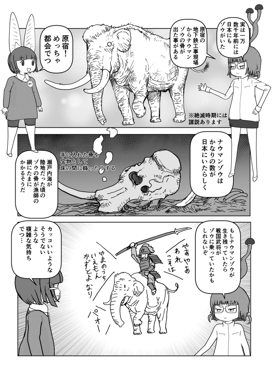 色々と誤解されてそうな動物を漫画で解説していくぞい。 第6回「ゾウ」2/2
#ゾウ #古代生物 #巨大生物 #化石 #漫画が読めるハッシュタグ #クック先生の動物講座