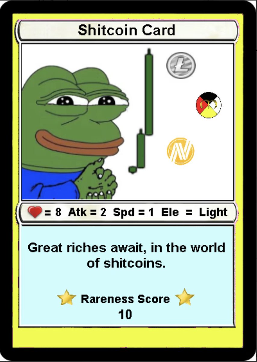 TheNorwegian ๐ (@thenorwegiannft) on Twitter photo An insane Rare Pepe deal just happened... ๐ธ
Someone bundled 50 (!) GOXPEPES and 100 (!!!) SHITCOINCARDS on <a href="/EmblemVault/">Emblem Vault</a>
A buyer just bought the lot for 10E total ๐ฐ
If you had the funds, would you do the same? An insane Rare Pepe deal just happened... ๐ธ
Someone bundled 50 (!) GOXPEPES and 100 (!!!) SHITCOINCARDS on <a href="/EmblemVault/">Emblem Vault</a>
A buyer just bought the lot for 10E total ๐ฐ
If you had the funds, would you do the same?