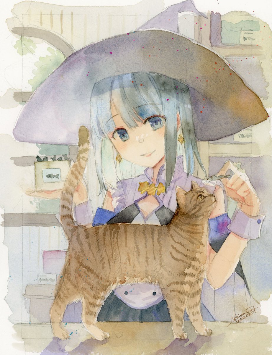 「猫にまつわるコミッション絵」|成瀬ちさとのイラスト