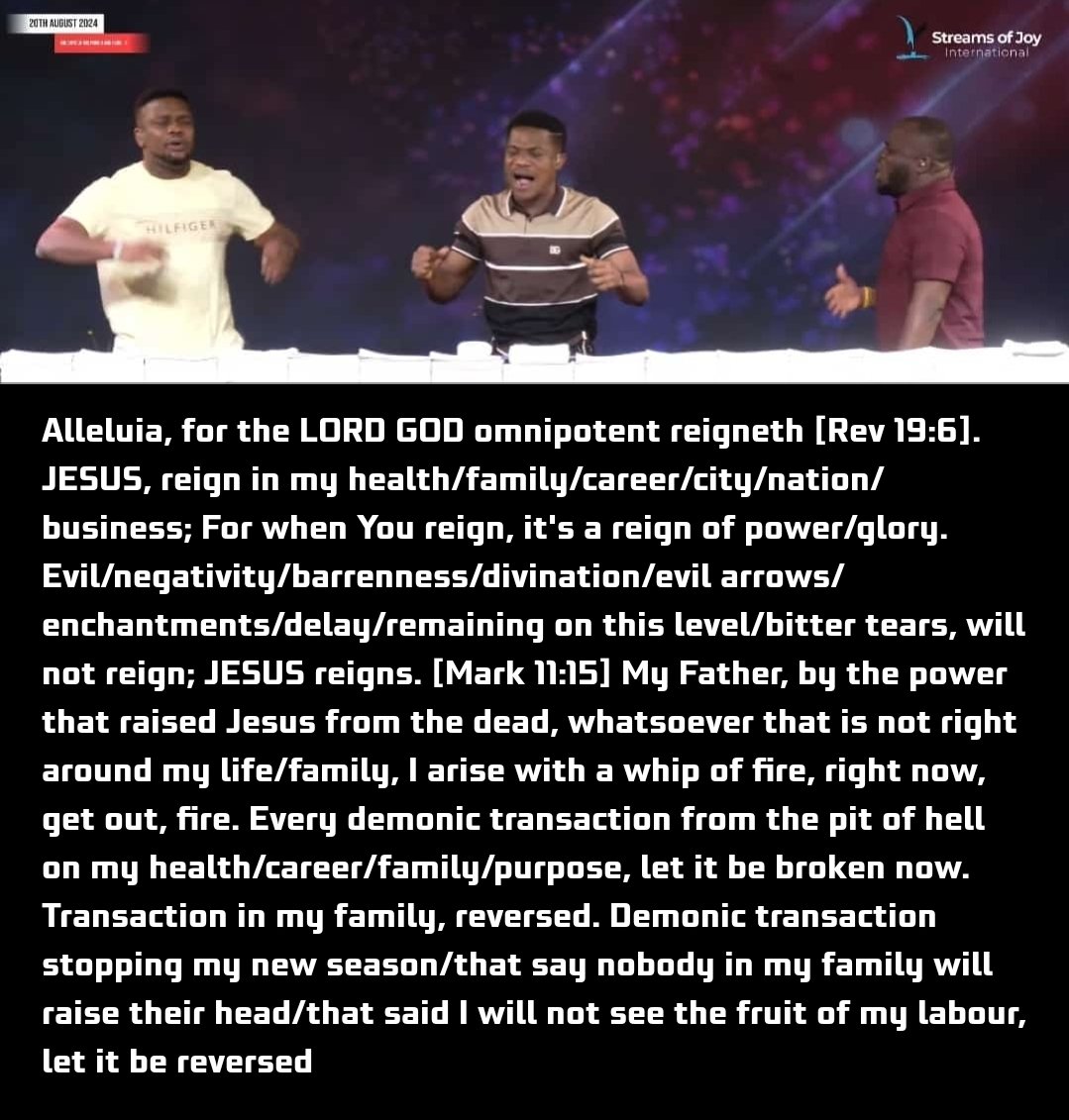 iam_sankara_'s tweet photo. THE POWER OF GOD HAS TAKEN OVER.
WHAT GOD CANNOT DO DOES NOT EXIST!!!
#NSPPD #7amFirePrayers by #PastorJerryEze #NSPPDWordofknowledge #welovepastorjerry #pray #NSPPDIS4 20th August, 2024 https://t.co/aF01fanted