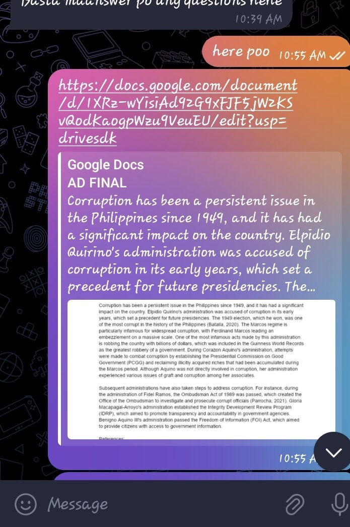 Achieve academic brilliance with me! Experienced school commissioner, Accountancy graduate. Expert in academic writing, including Thesis, Research, Essays, and accounting/law topics. Let's succeed! 🌟