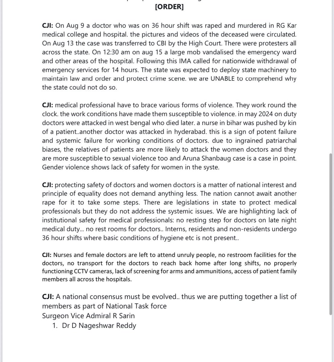 drsfaizanahmad's tweet photo. Order by CJI on #RGKARMEDICAL 

Massive respect for Supreme Court 

Kapil Sibal tried his best to manipulate CJI . https://t.co/w1LcWsecjT