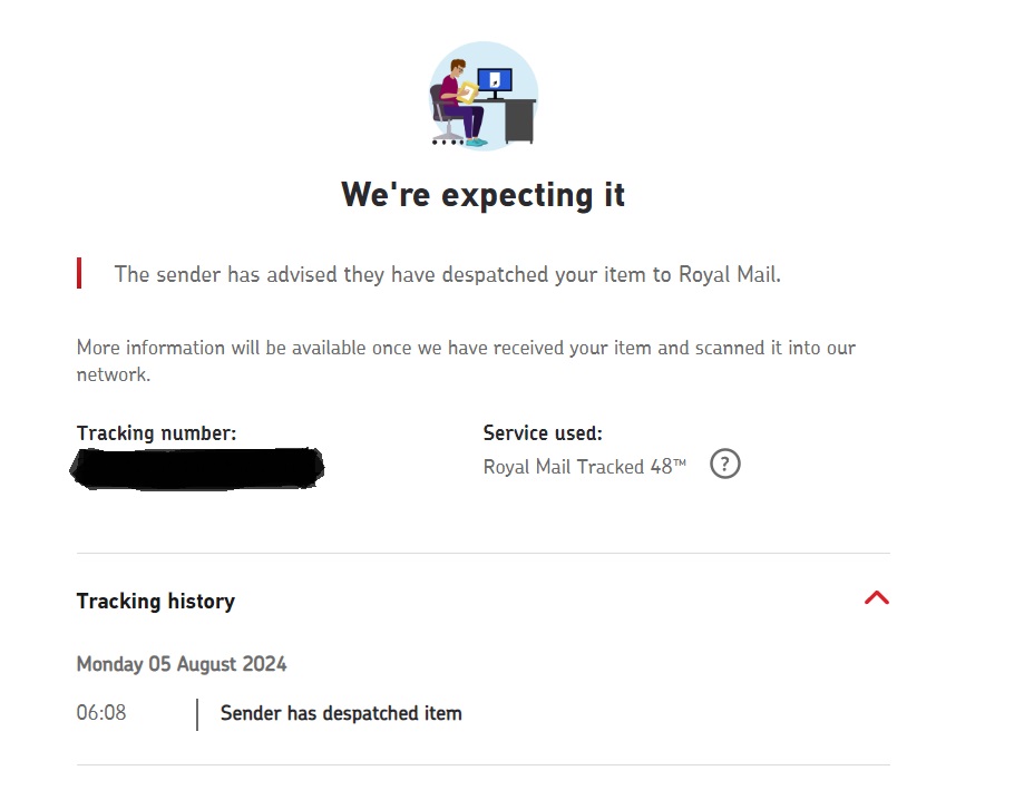 Sassy_halfling's tweet photo. @RoyalMail any chance you can help with this? No update since the 7th of this month. It's been at customs for the last 2 weeks but it's been cleared so what's the hold up ? https://t.co/O7hjURSBqz