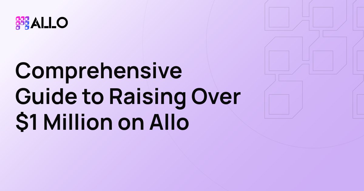 Allo empowers fund managers to raise money instantly with RWA SPVs. Our latest blog post dives into tactics and tools fund managers utilize to successfully raise over $1 million on Allo.   

Read the full guide here: allo.xyz/blog/guide-to-…
