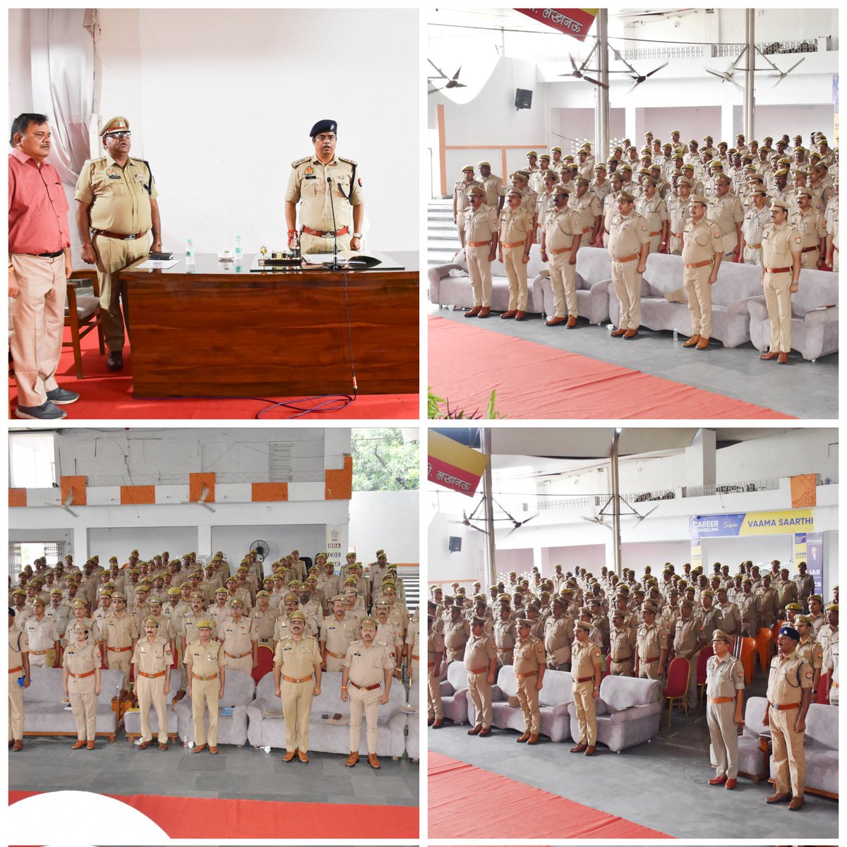 co35pacup's tweet photo. सैनिक सम्मेलन/जोनल गोष्ठी
आज दिनांक20.08.2024को सेनानायक 35वीं वाहिनी पीएसी श्री अतुल शर्मा महोदय की अध्यक्षता में सैनिक सम्मेलन/जोनल गोष्ठी का आयोजन किया गया। जिसमें जवानों की समस्याओं आदि का निस्तारण किया गया एवम उत्कृष्ट अधिकारियों/कर्मचारियों को उपहार देकर सम्मानित किया गया https://t.co/nepA0lxDqy