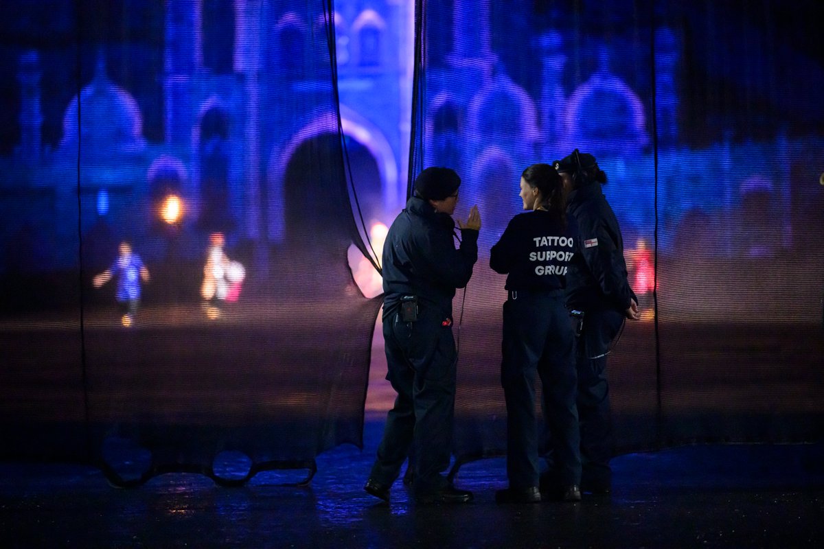 Unseen but integral to our Show, our Tattoo Support Group (TSG) is drawn from <a href="/RoyalNavy/">Royal Navy</a>, <a href="/RoyalMarines/">Royal Marines</a>, <a href="/BritishArmy/">British Army 🇬🇧</a> and <a href="/RoyalAirForce/">Royal Air Force</a>.

From the critical movements of the drawbridge to shifts in scenery, the TSG ensures each transition is seamless - thanks TSG!

#EdinTattoo