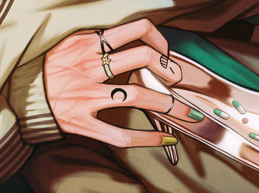「#上手い下手は別にして自分の絵柄のここが好き私は手と血管を描くために絵を描いてい」|byeのイラスト