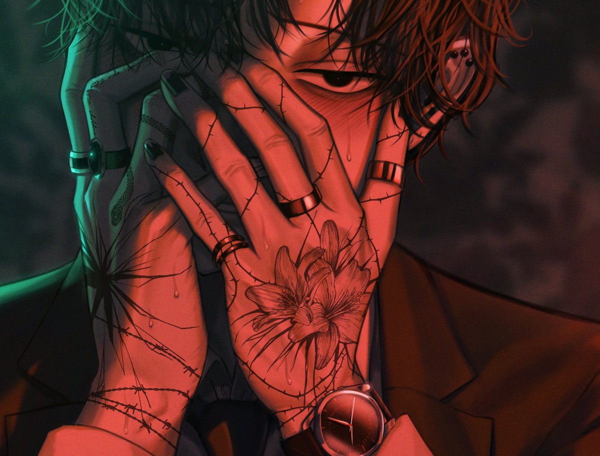 「#上手い下手は別にして自分の絵柄のここが好き私は手と血管を描くために絵を描いてい」|byeのイラスト