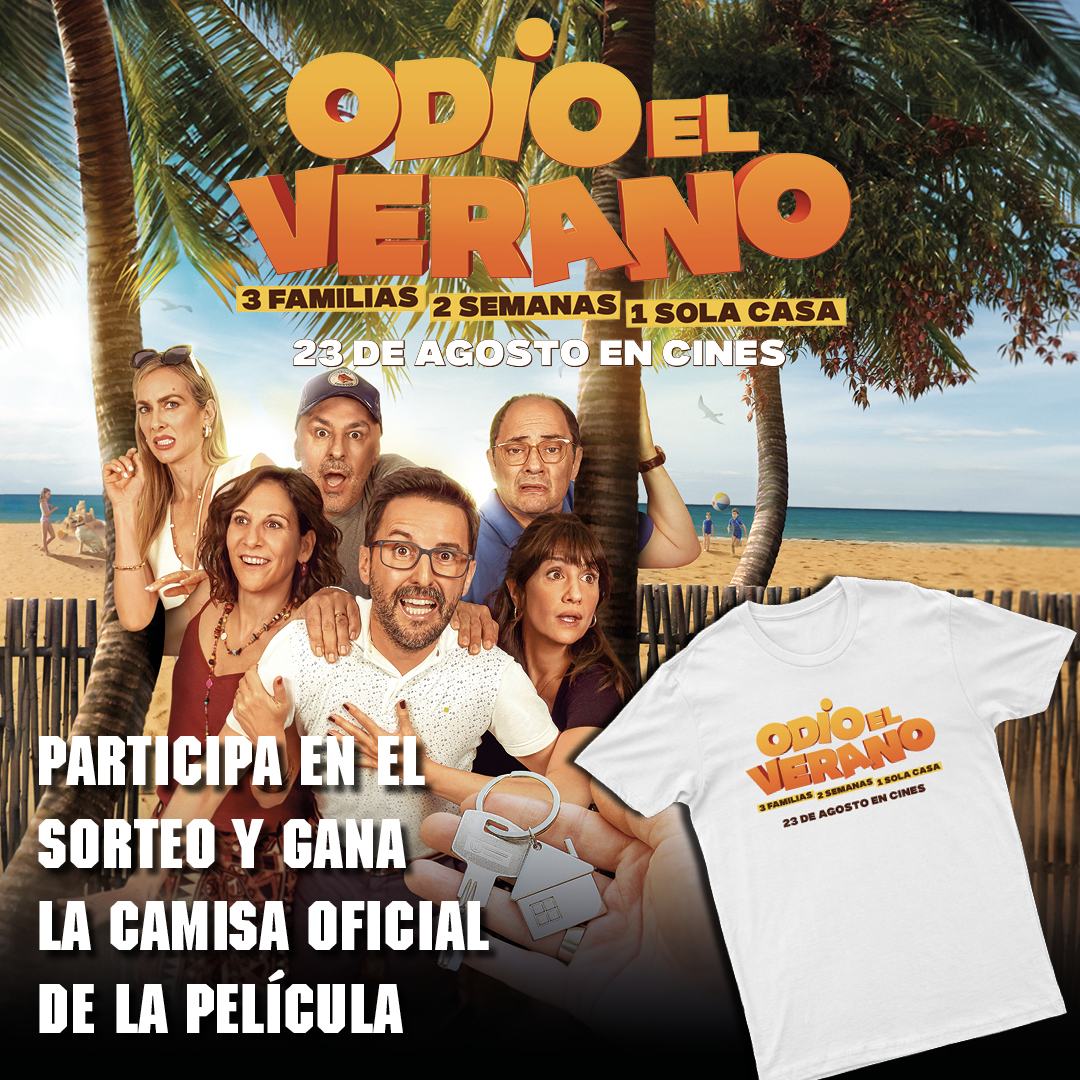 ¡Consigue una de estas 3 camisetas de #OdioElVerano!
Para participar:
🐦 ¡Síguenos! (<a href="/ocine_es/">OCINE</a>)
🔁 RT
🗨 Menciona a la persona qué odie más el verano que conozcas
📃 BBLL ➡ bit.ly/3MfCQDr
📅 Finaliza el 28/8 📅