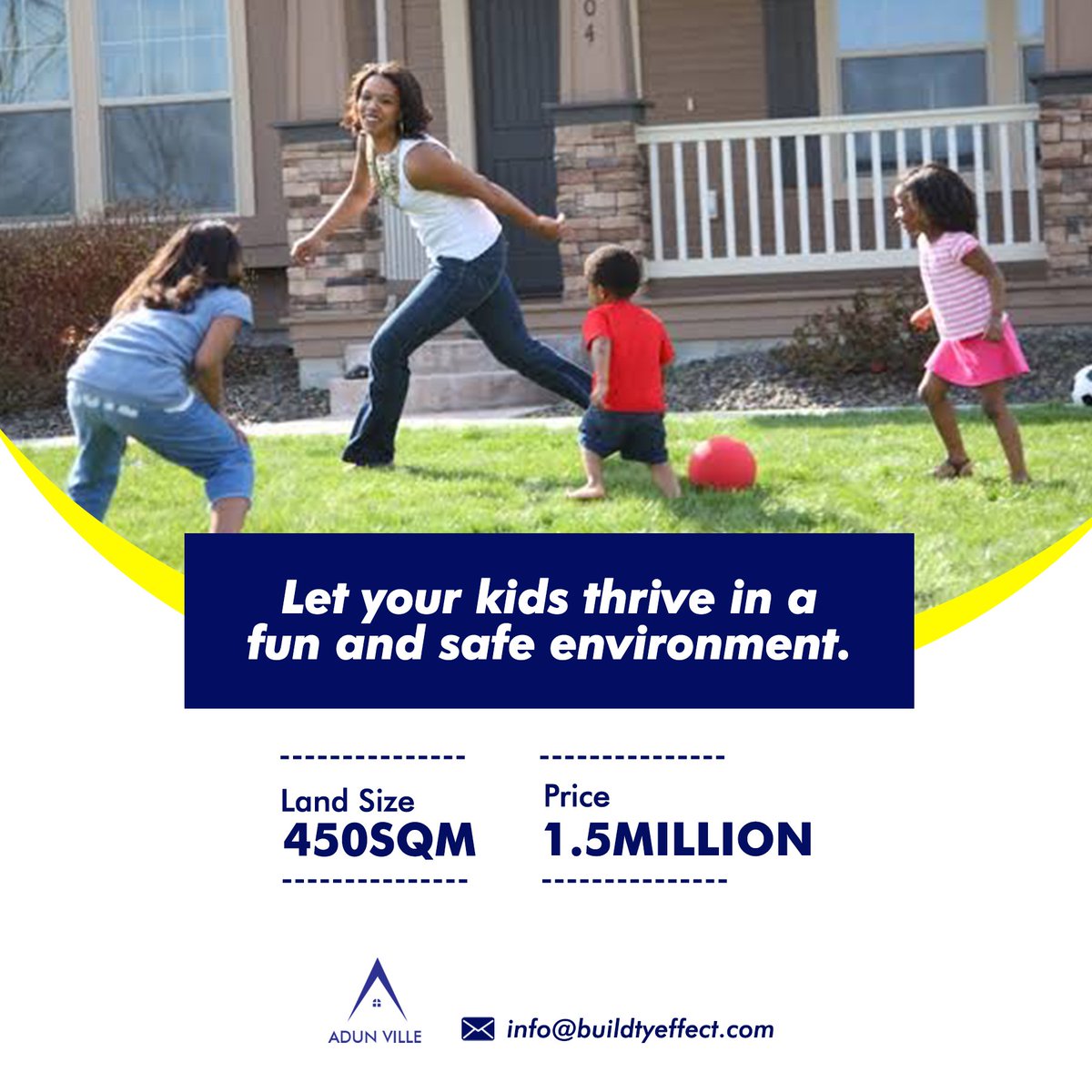 buildtyeffect's tweet photo. Let your kids thrive in a fun and safe environment.
A serene environment just for you and your family.
#Adunville #Buildtyeffect #Realestateinvestment #Nigeriasindiaspora #Investors
#loveislandusa #LCDLFMX2 https://t.co/APoz4ZuCpa