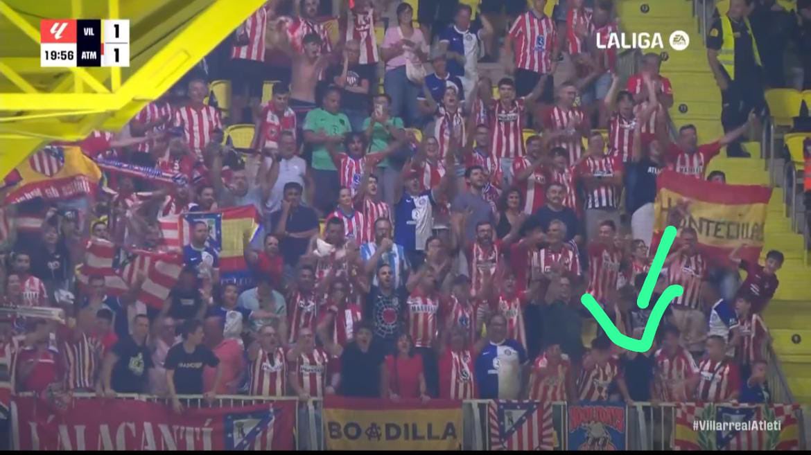 Primera Jornanda de liga y el nivel de los purasangres es nivel top, 
Toalla del FA en modo pancarta.

NUESTRA GENTE, PURASANGRES ATLÉTICO DE MADRID