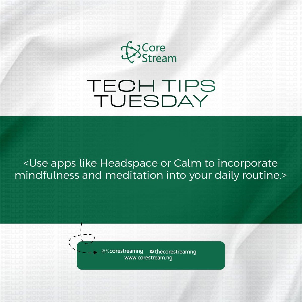 corestreamng's tweet photo. Creativity is as boundless, spacious and limitless as the sky. We are born with it. It cannot be lost and it cannot be destroyed. It can only be forgotten. 
-Andy Puddicombe

#techtips
#Tuesday 
#SoftwareDevelopment 
#webengineering
 #robotics
#meditation https://t.co/8nMpGR8sto