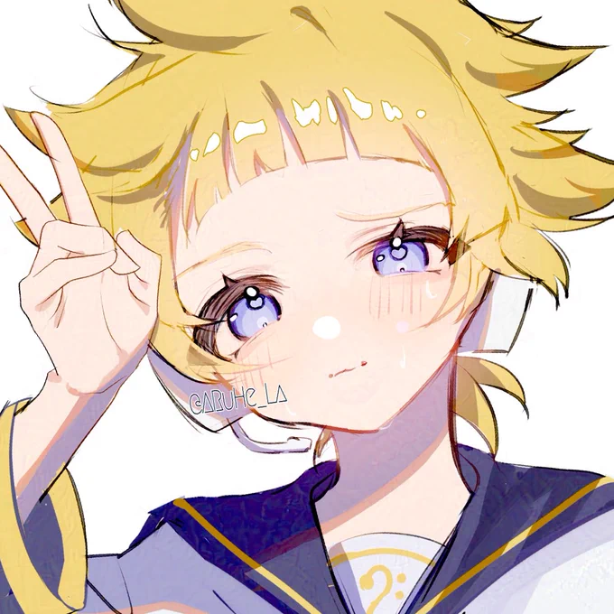 ぱっつん前髪可愛すぎたので描きました。。!! 