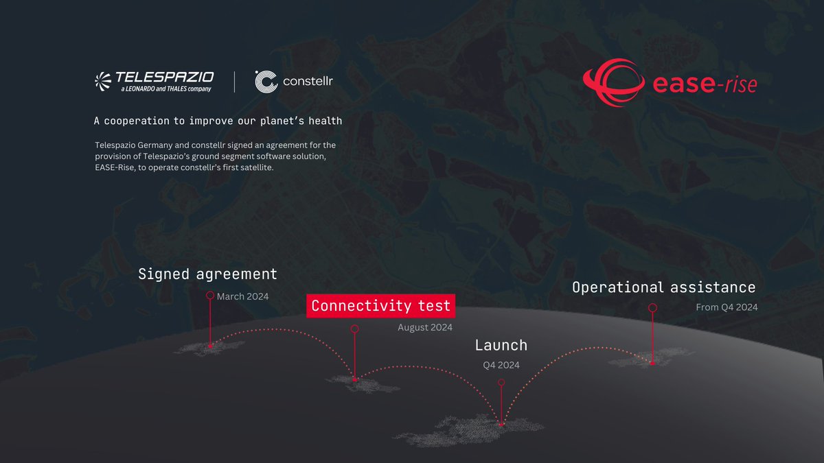 Successful connectivity test with constellr! ✅👏
 
We have achieved an important milestone: constellr tested the connectivity between our end-to-end platform, EASE-Rise, and the actual flight model of the spacecraft.
 
 CAN’T WAIT FOR THE LAUNCH!