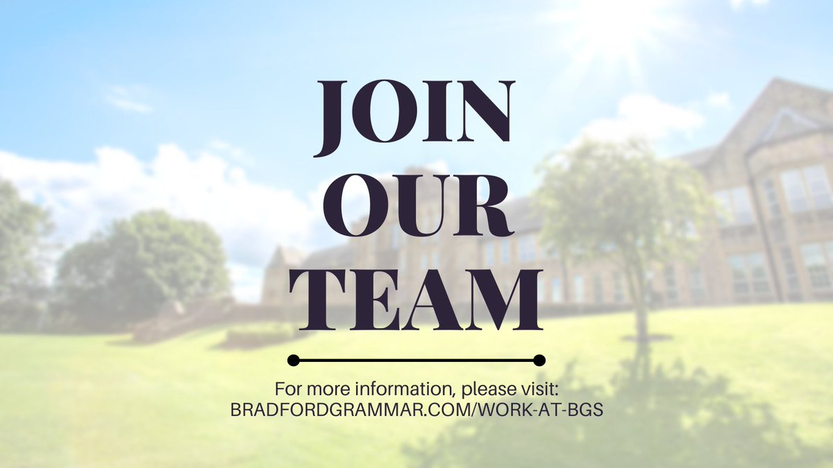We are recruiting a SIMS and Office Manager (Maternity Cover) to start in October 2024 – full-time during term-time, plus 12 days.

The closing date for applications is 26 August 2024.

For further details and to apply please visit bit.ly/working-at-bgs
