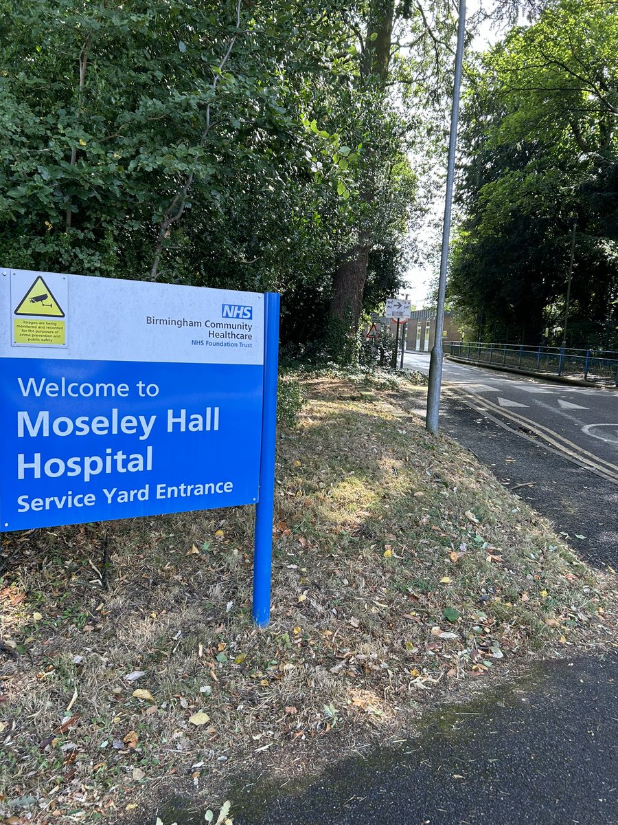 Site visit this morning with the Estate Manager at Moseley Hall Hospital along the boundary of Salisbury Rd to discuss management of trees and shrubs over hanging the pavement. They have a huge estate to deal with &amp; limited funds but are also very helpful.