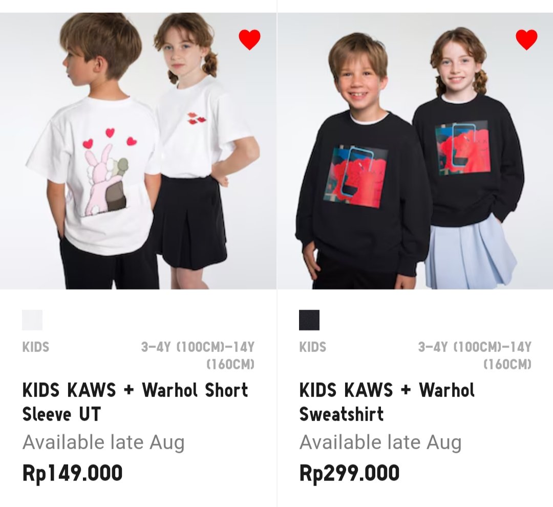 Lasmicika1's tweet photo. @OHMYV3NUS @uniqloindonesia Wish list aku ini sih. 
Anakku kalo punya kaws item n putih ini bakalan aman mix &amp; match apa aja. https://t.co/inhAsGlxI1