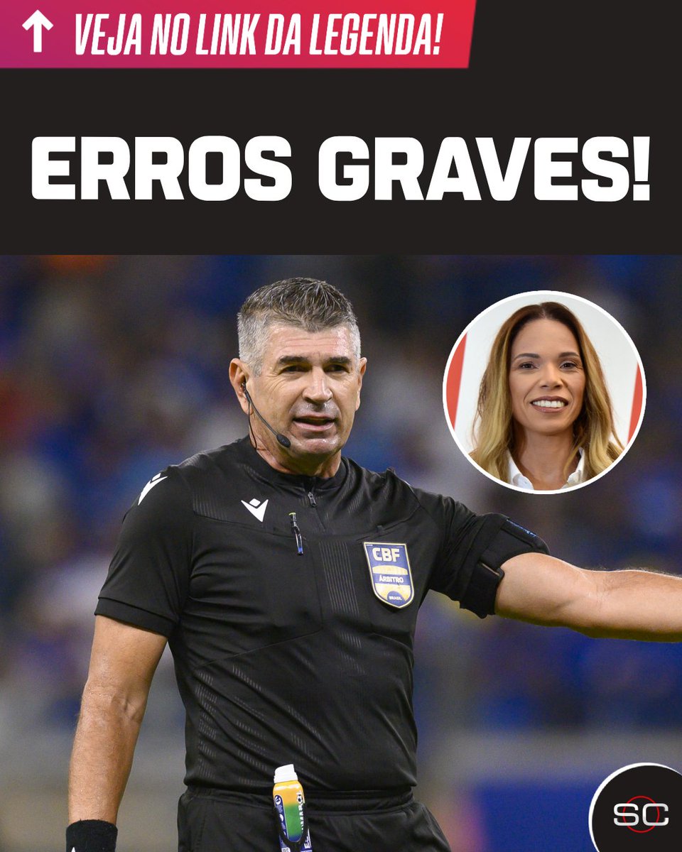 SportsCenterBR's tweet image. &apos;Assustador&apos;

Renata Ruel vê 2 erros &apos;gigantes&apos; de arbitragem em jogo do Brasileirão! 👉: es.pn/3WOCGrz

#FutebolNaESPN