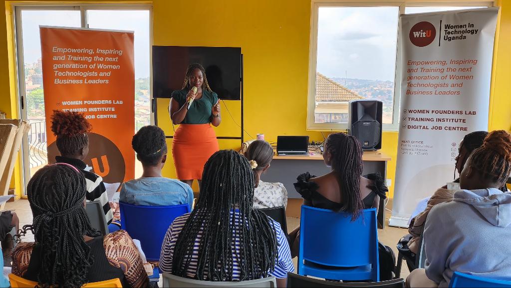 wituganda's tweet image. The future of tech is female! Cohort 4 of @wituganda's Code Academy kicks off with an inspiring orientation. Our COO @NakitendeLetici welcomes young girls to their tech journey, empowering them to shape their futures.
#WomenInTech #CodeAcademy