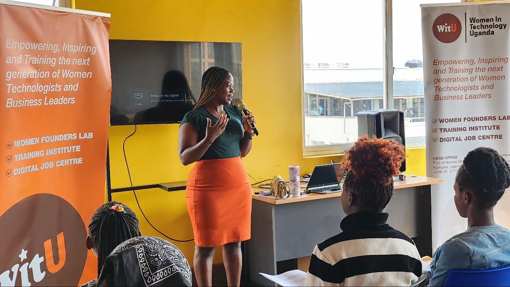 wituganda's tweet image. The future of tech is female! Cohort 4 of @wituganda's Code Academy kicks off with an inspiring orientation. Our COO @NakitendeLetici welcomes young girls to their tech journey, empowering them to shape their futures.
#WomenInTech #CodeAcademy