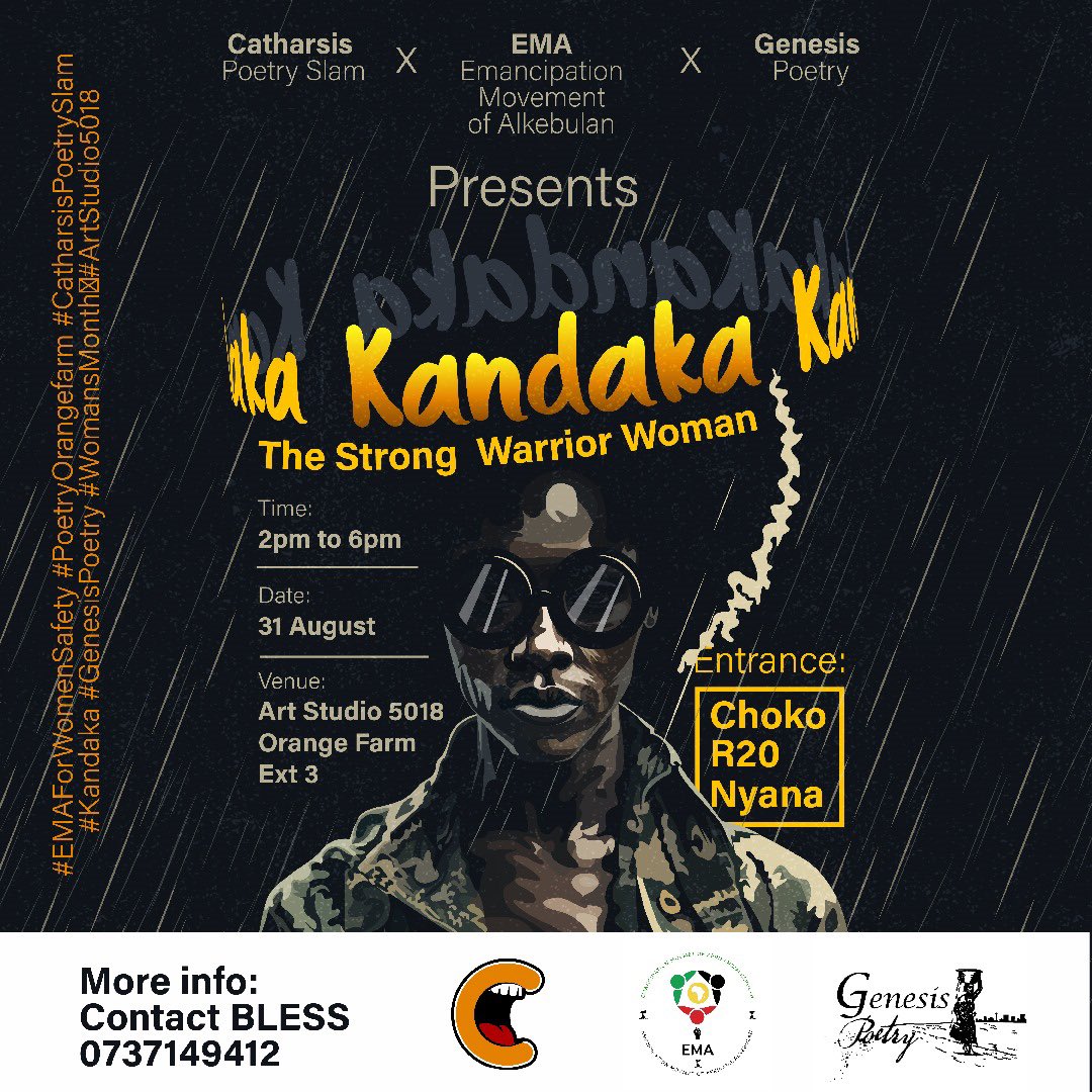 emaorg2's tweet image. EMA is partnering up with the good people at Catharsis Poetry Slam and Genesis for a special Women’s Day event taking place on the 31st of August 2024

Check out the poster for details

SEE YOU THERE!!!